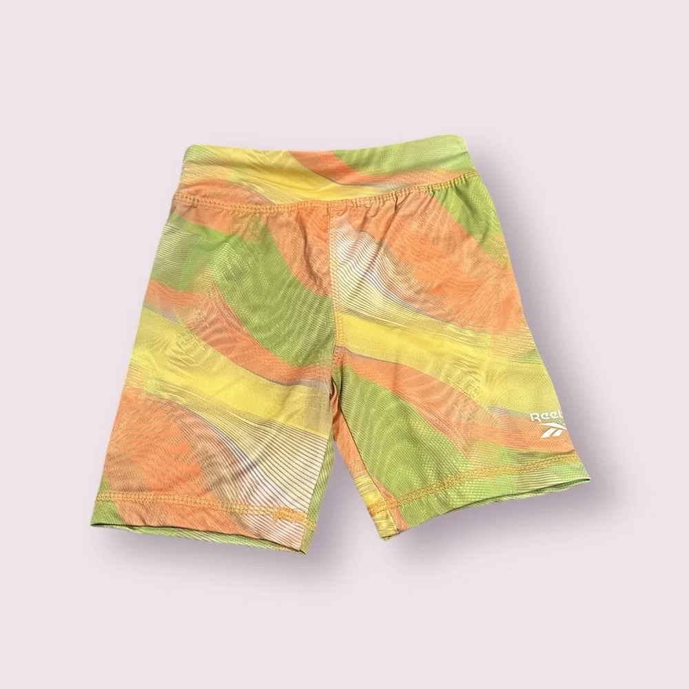 NWT Girls Reebok Multicolor Athletic Biker Shorts Size 6